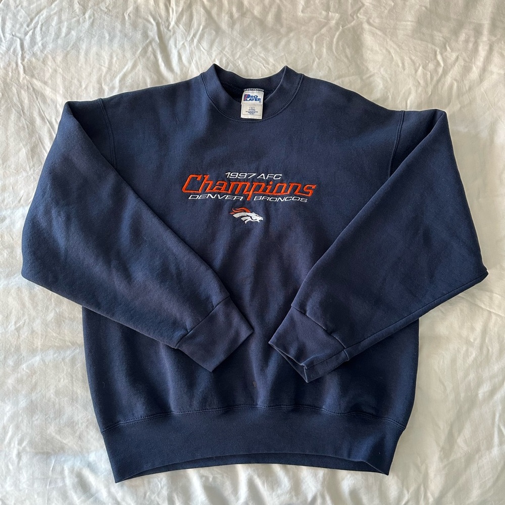 🏈🍂🍁 Vintage Denver Broncos 1997 AFC Champions Crewneck